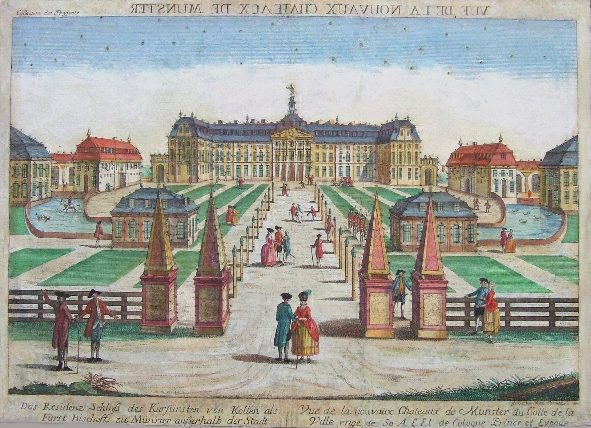 Schloß zu Münster, 1790 (Guckkastenbild von B.Fr. Leizelt)