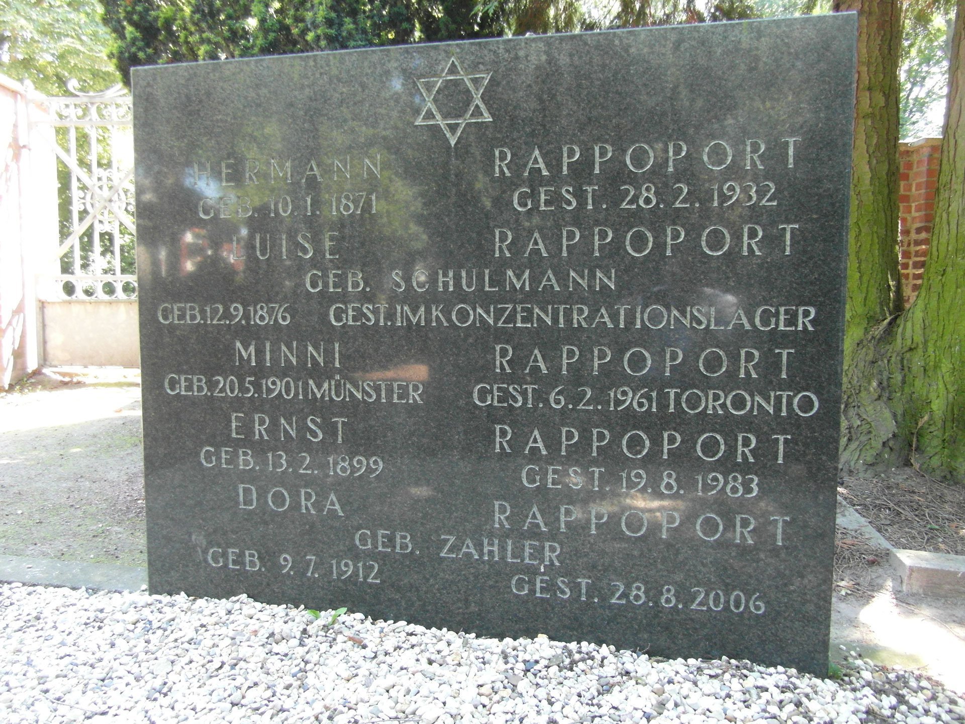 Grabstein Familie Rappoport (L17)